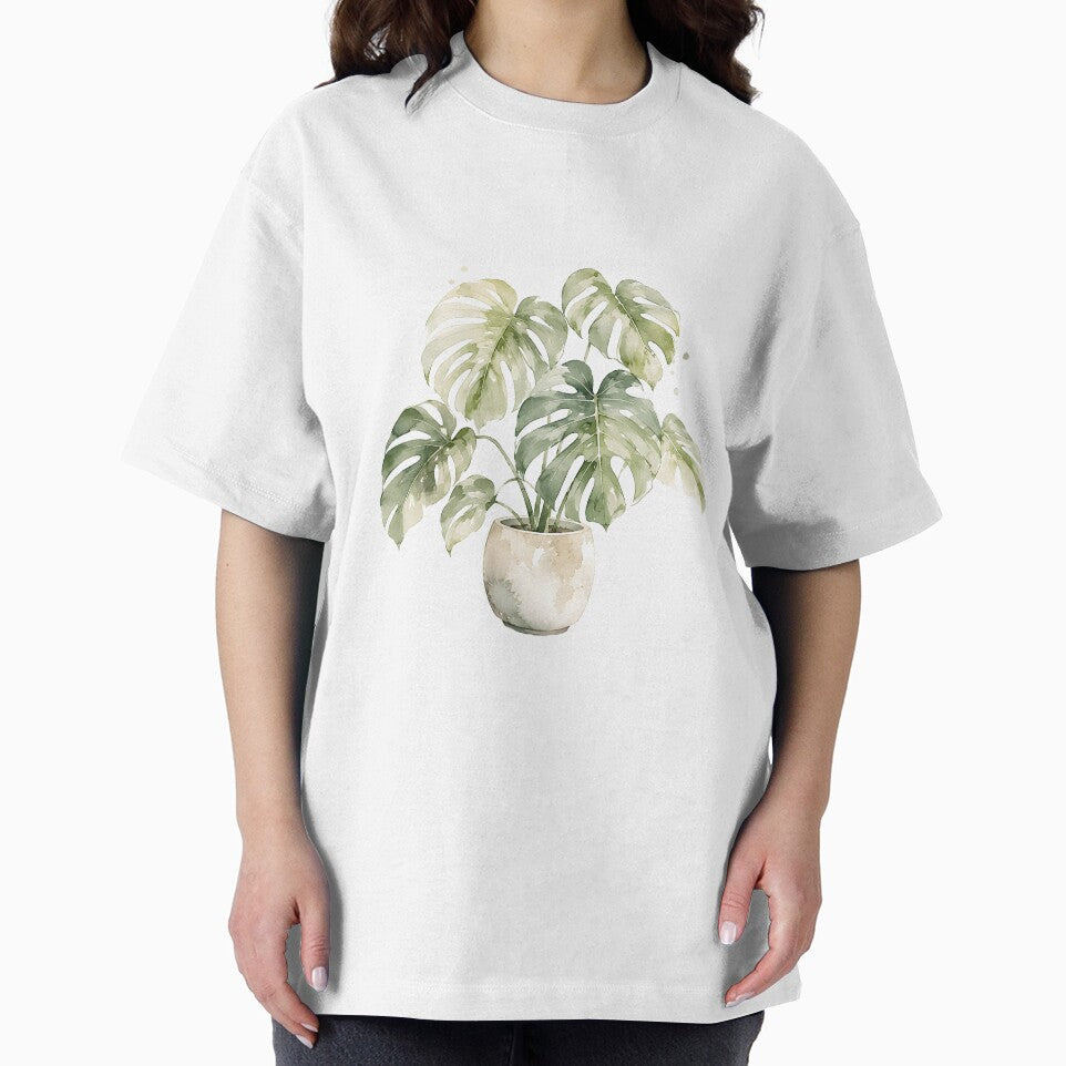 Watercolor Monstera Print | Soft Pastel Houseplant Art by PLANT LOVER'S PARADISE