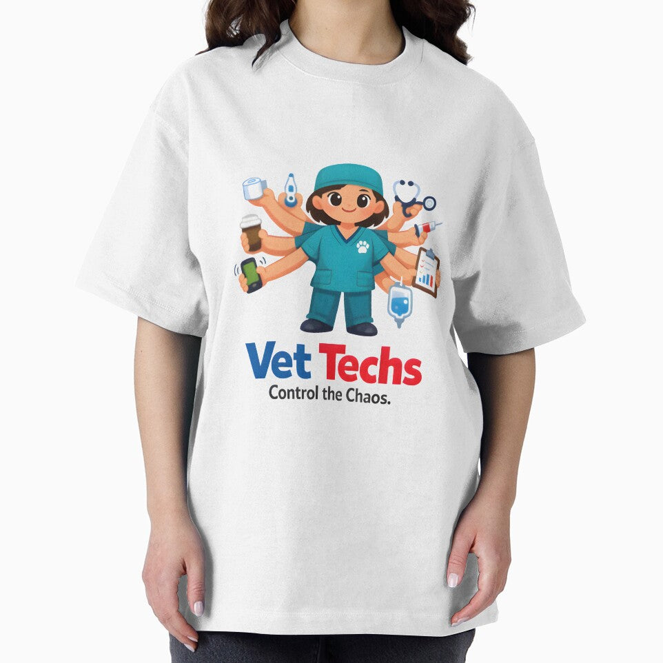 Vet Techs Control the Chaos – Cute Veterinary Technician Multi-Tasking Design by Bettybee00