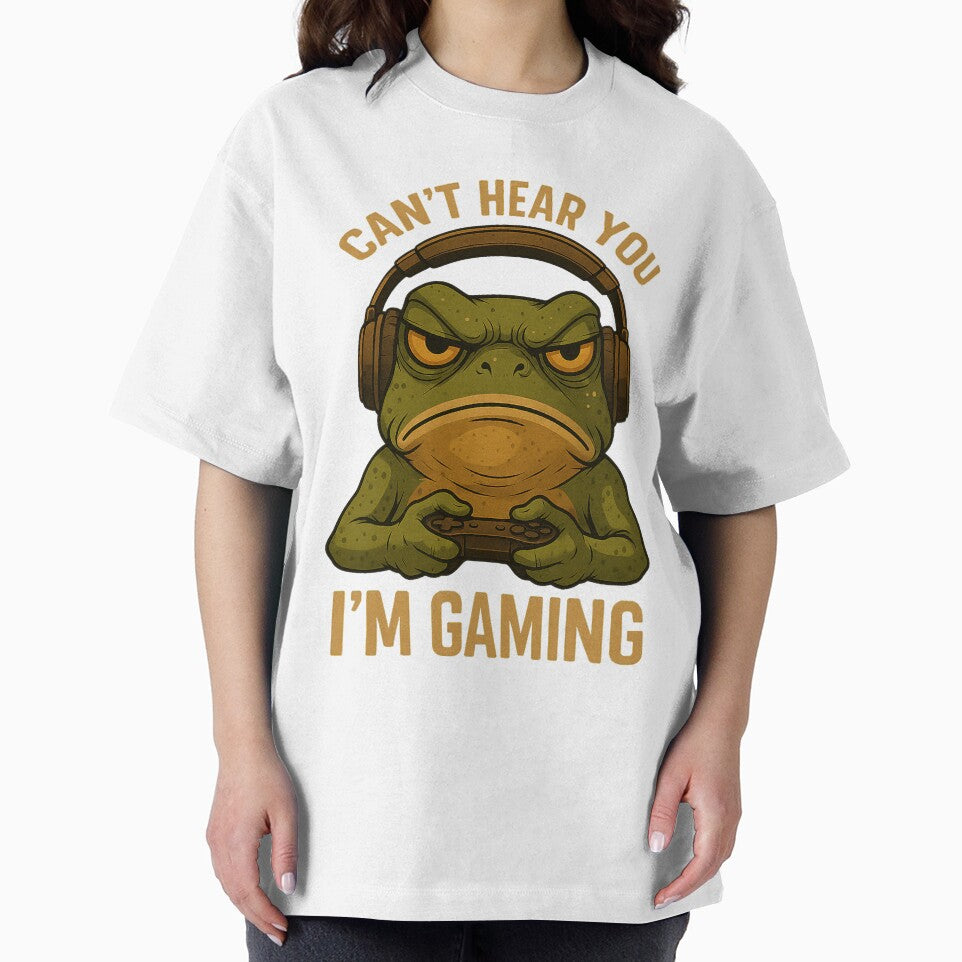 Can’t Hear You I’m Gaming Frog Headphones Funny by cerima