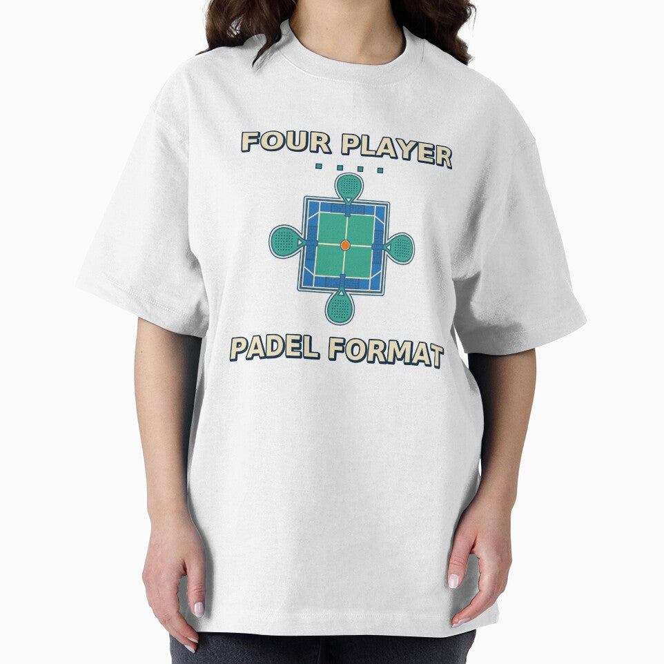 Four Player Padel Format Doubles Team Badge by Freshloop Studio | Whimsical Vintage Art