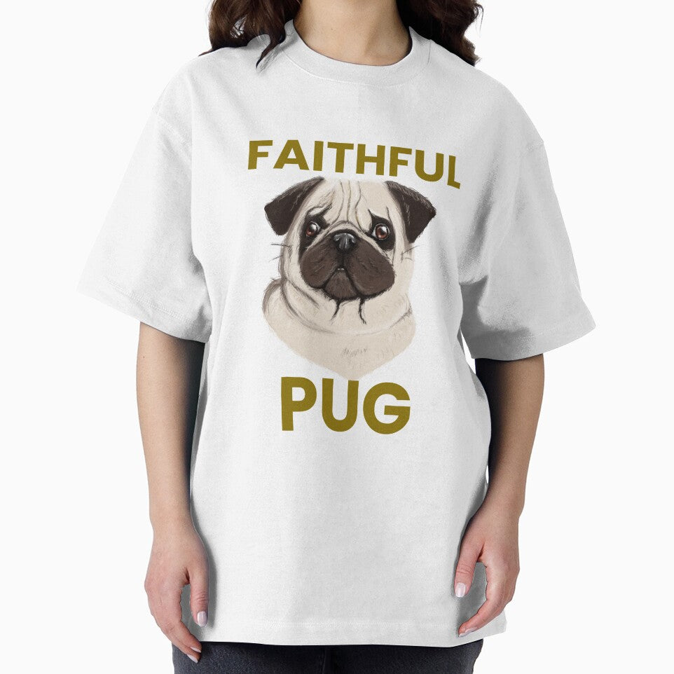 Faithful pug tshirt by Eugenie974