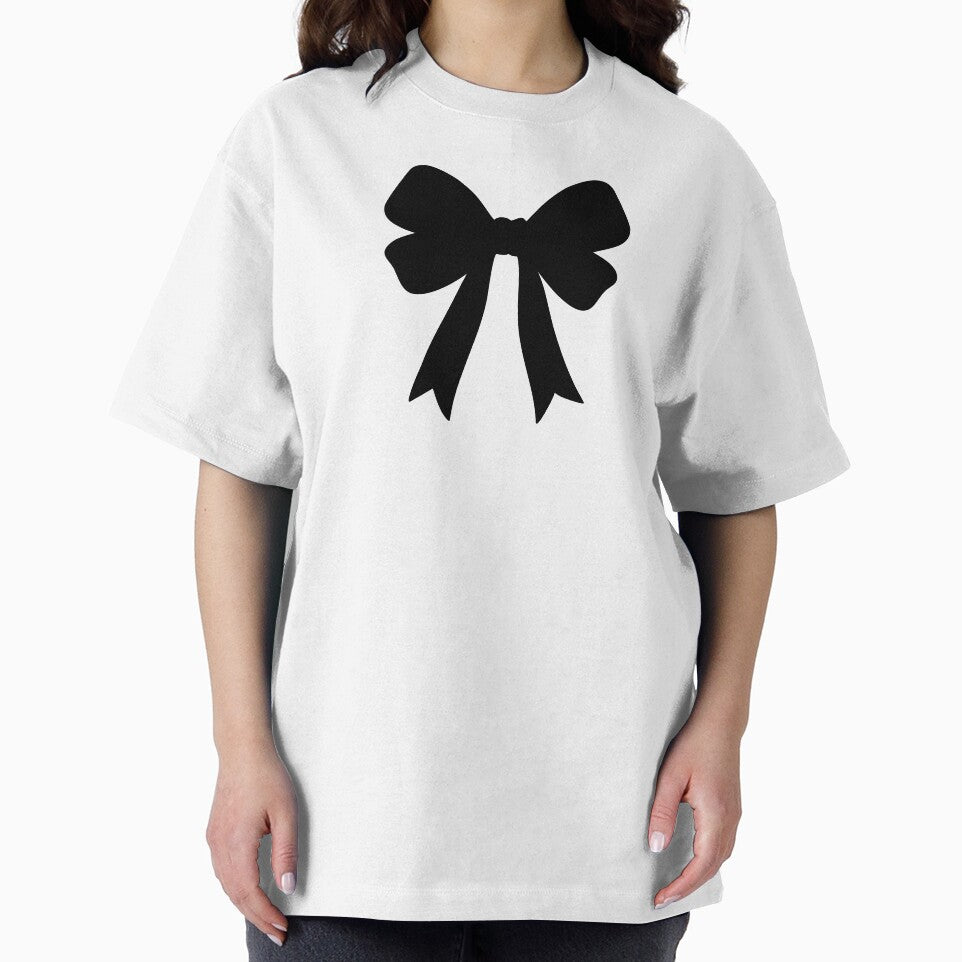 Black Coquette Bow | Elegant Minimalist Ribbon | Aesthetic Bow Illustration by Rush2Buy