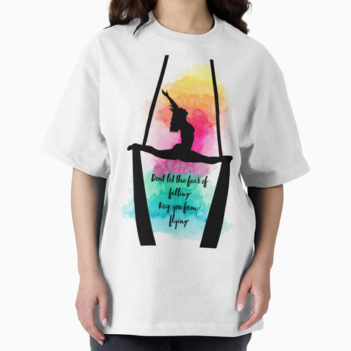 Aerial Silks 'Fear of Falling' Quote Rainbow by PoleLife