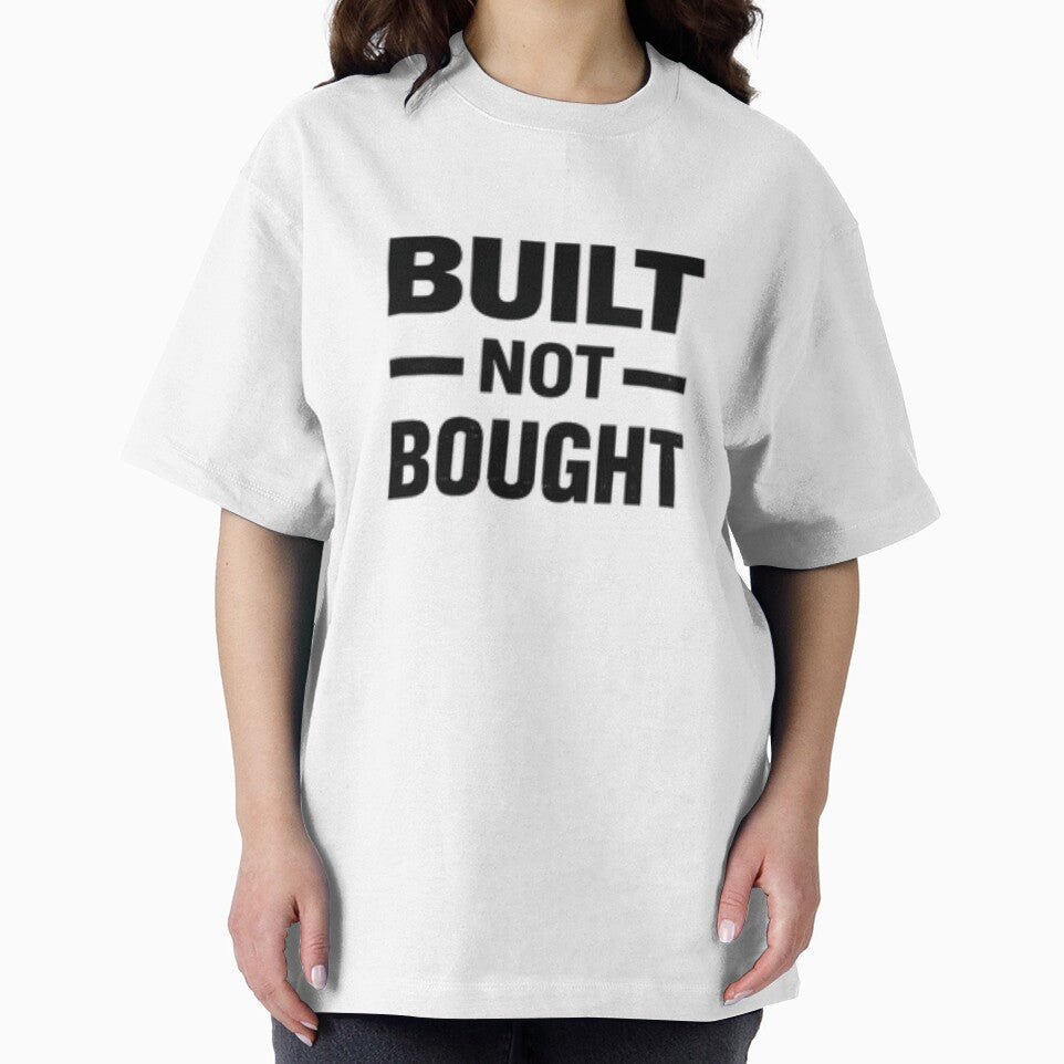 Built Not Bought Gym Motivation Quote by MoodThread