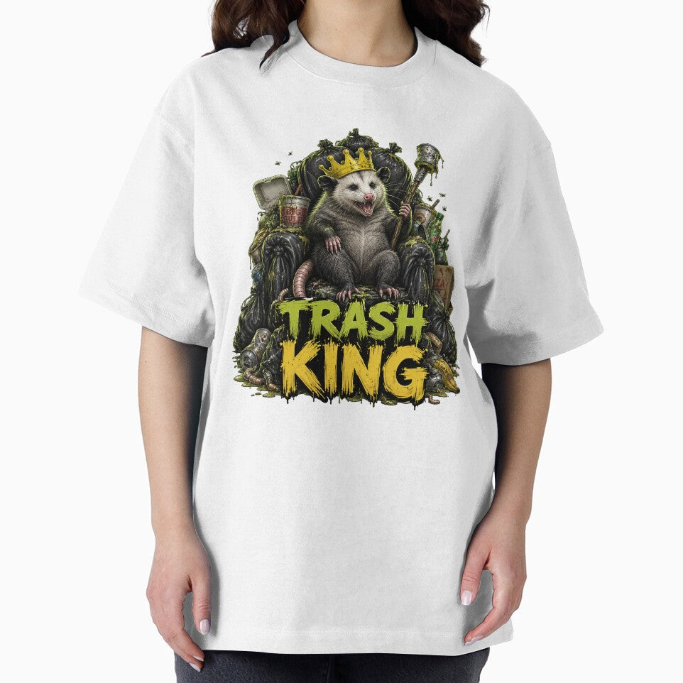 Trash King Opossum Funny Garbage Meme Possum Art by BartArtPhoto