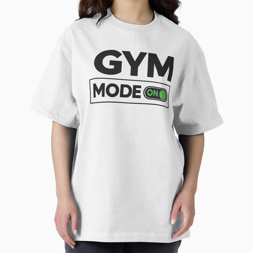 Gym Mode ON Minimalist Fitness Motivation Design by Shopex10
