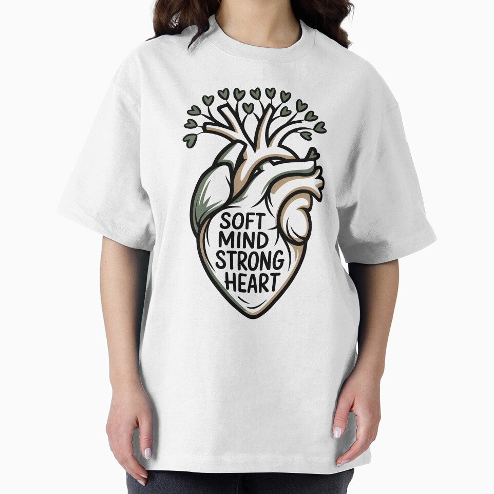 Soft Mind Strong Heart with Leaves for Stress Relief by 108stillness