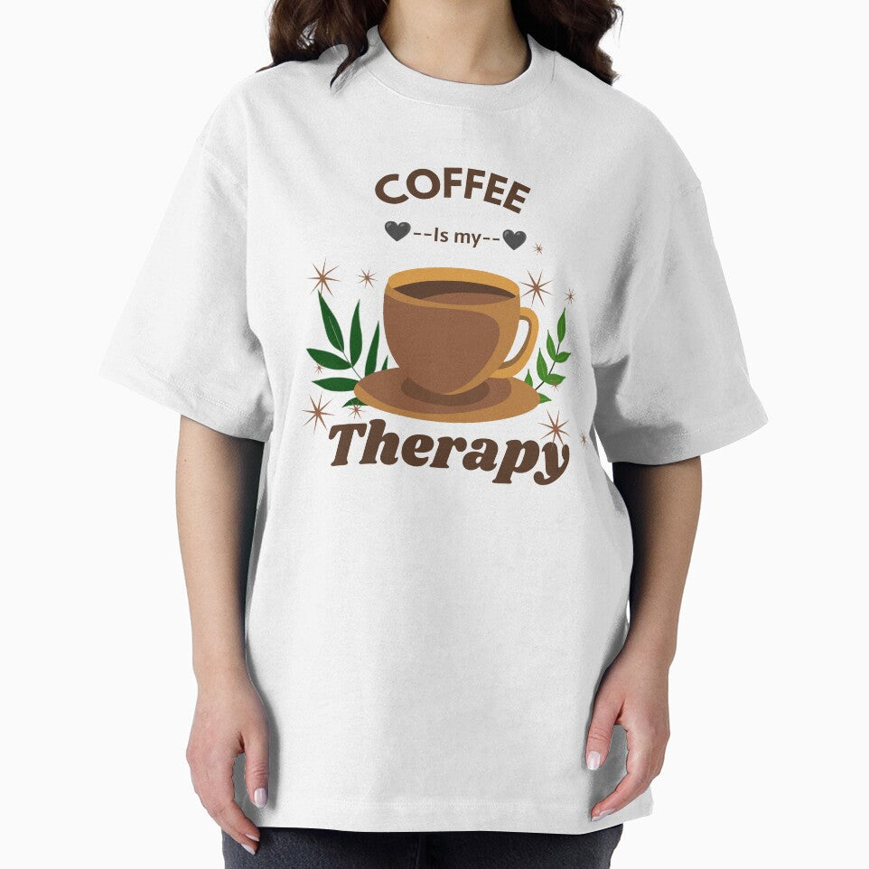 Coffee Is My Therapy Funny Coffee Lover Design by vibecraft_studio2