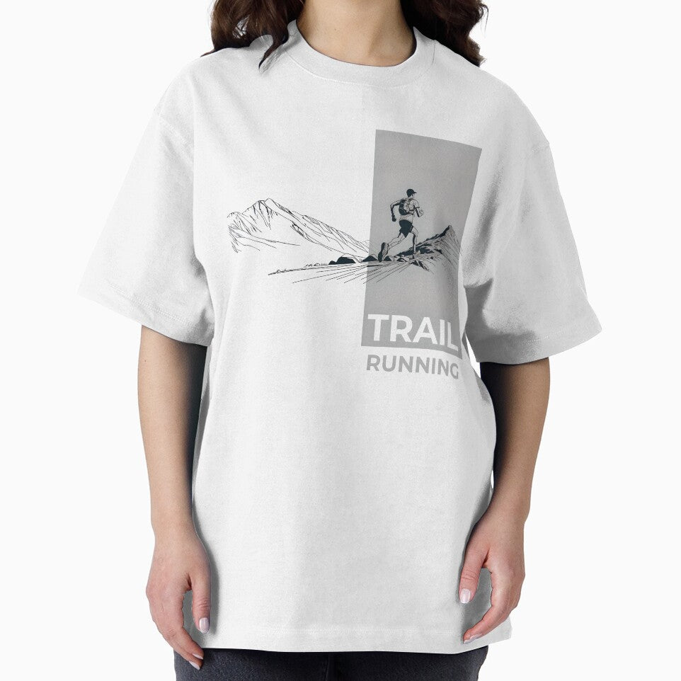 Trail running draw minimalist runner mountains by OutdoorMemories