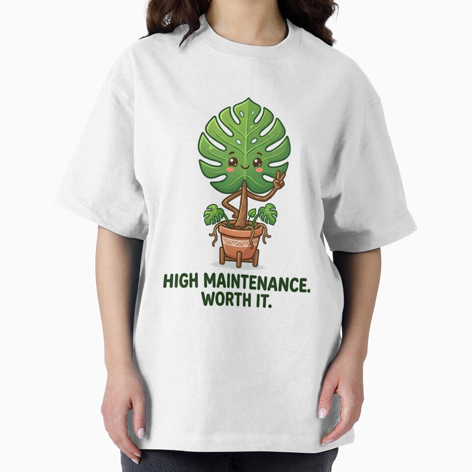 High Maintenance Worth It | Funny Monstera Plant Lover Design by PLANT LOVER'S PARADISE
