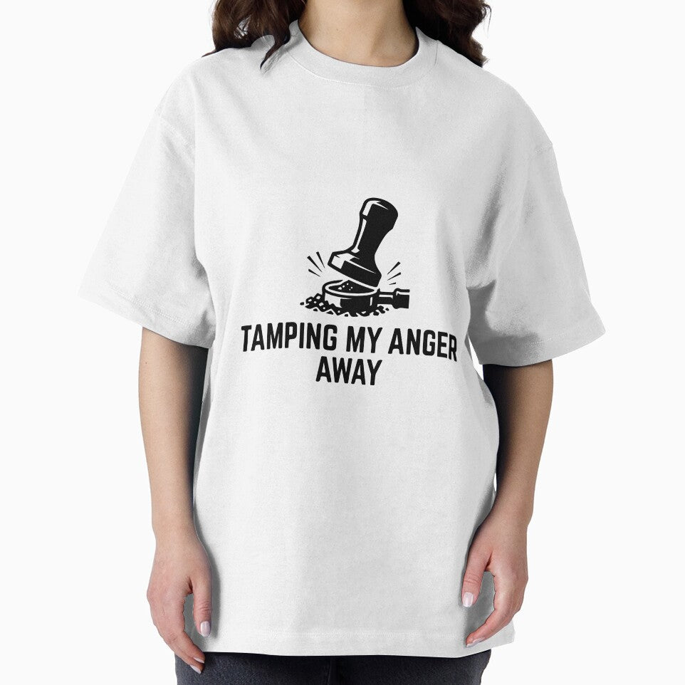 Tamping My Anger Away Barista Humor by Alimehab | Graphic tees | Design & Art
