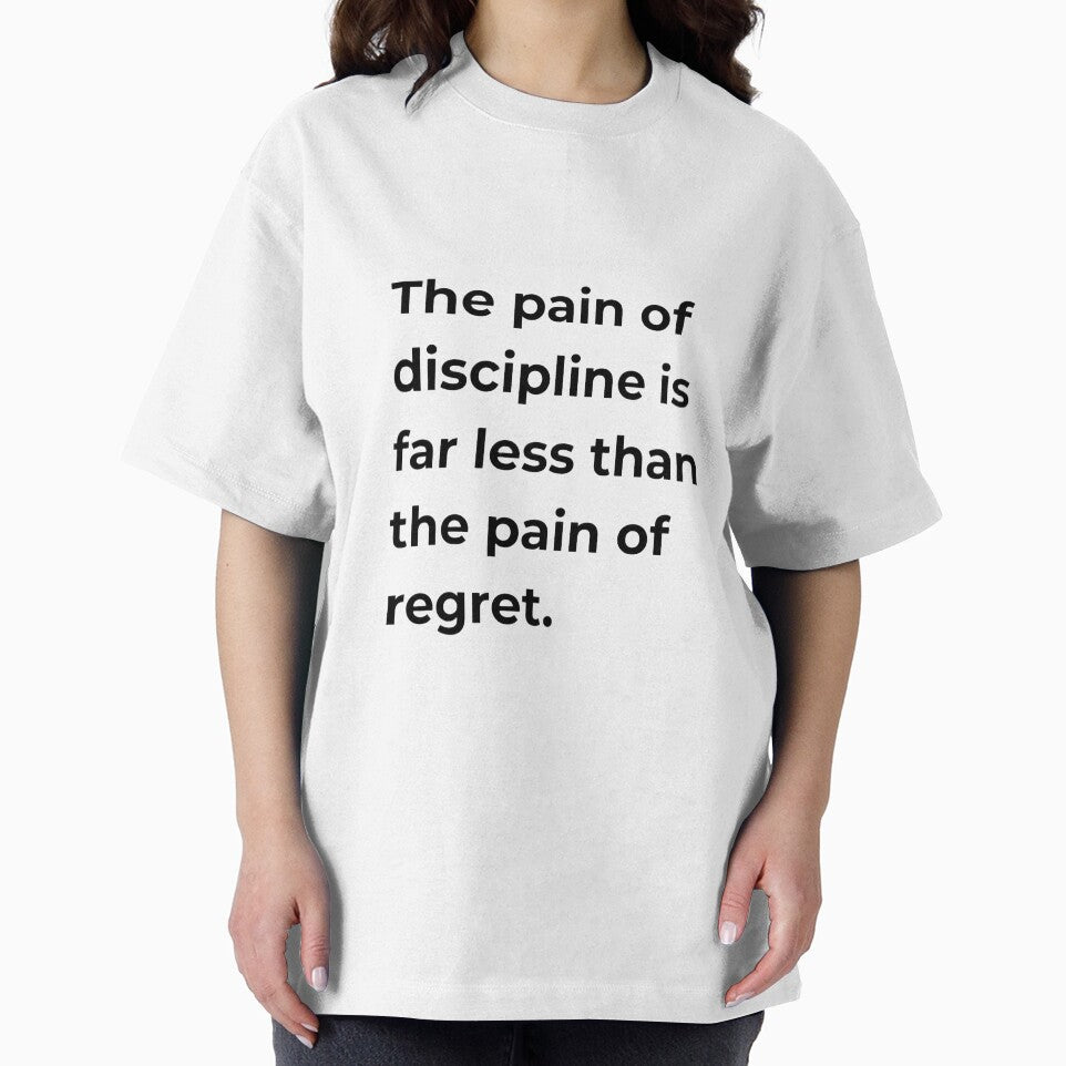 The Pain of Discipline HD Sticker – New Year Gym Motivation Regret vs Discipline Quote | 2026 new year goal and resolution by MillionaireGenZ ⭐⭐⭐⭐⭐ (5.0)