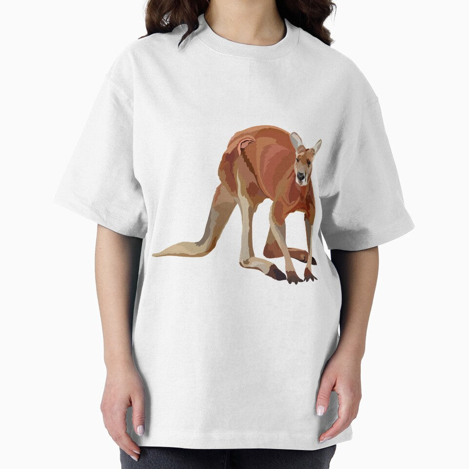 R is for Red Kangaroo,Red Kangaroo Artwork – Iconic Australian Marsupial Illustration and Outback Wildlife Design by PrettylittlepastelUk