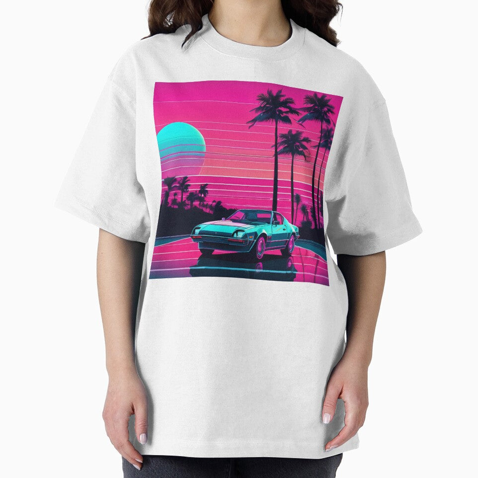 Synthwave Sunset Drive | Retro 80s Vaporwave Sports Car Sunset by LeguiStore