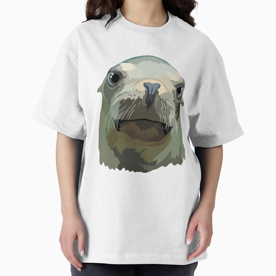 S is for Sealion,Sea Lion Artwork – Marine Mammal Illustration and Coastal Wildlife Design by PrettylittlepastelUk
