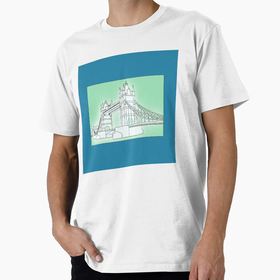Tower Bridge - Blue & Teal by rodwelldesigns