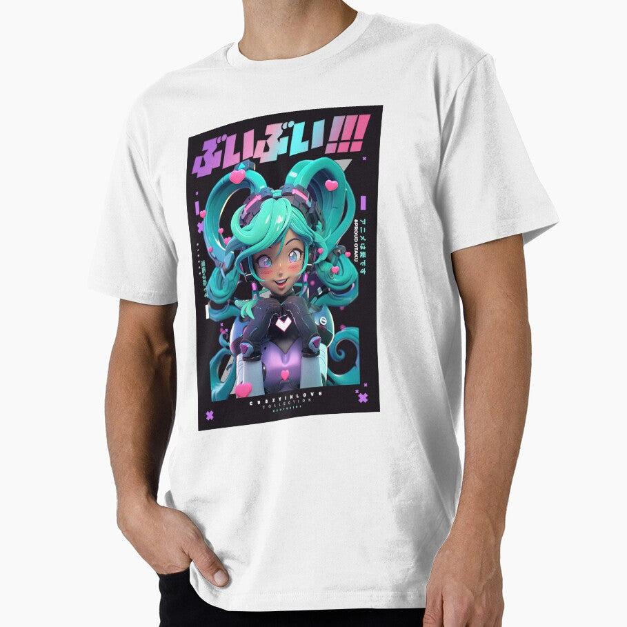 Miku lookalike loves you - Cr8zy in love Collection | 3D Render Cute Anime Girl Japan Fashion Style Design | BY NEOTOKIO3 by Neotokio3