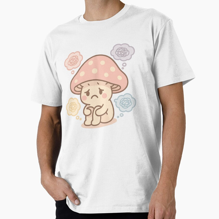 Overthinking Mushroom in Soft Sad Mode by fadilow