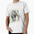 Elephant line drawing design by Feluceo