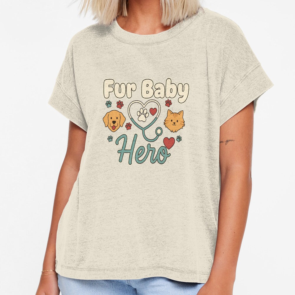 Fur Baby Hero Shirt – Veterinarian Technician Animal Lover Gift by Muzgle
