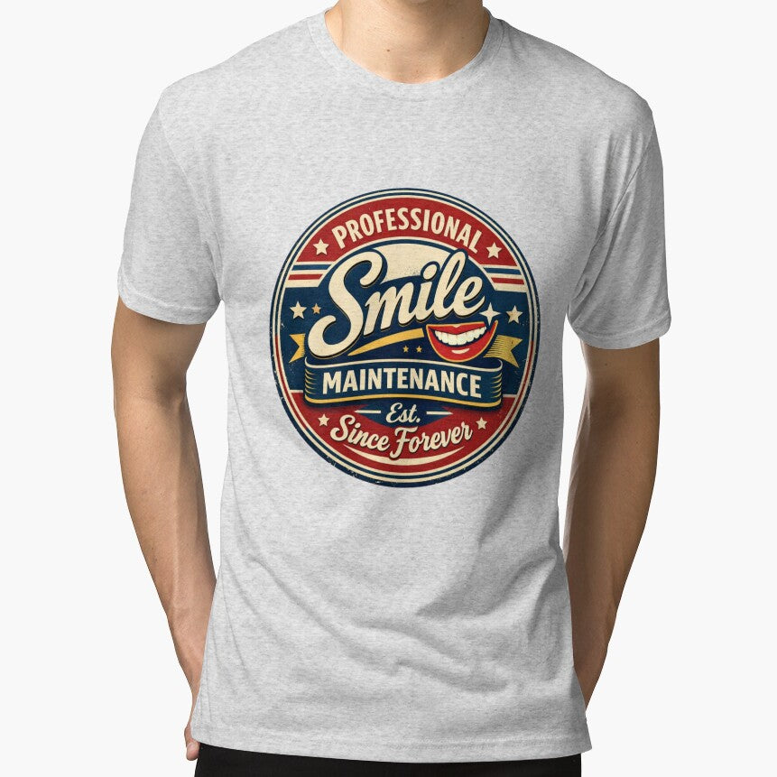 Funny Dentist Shirt Professional Smile Maintenance Est Since Forever Dental Hygienist Gift by Print Loft