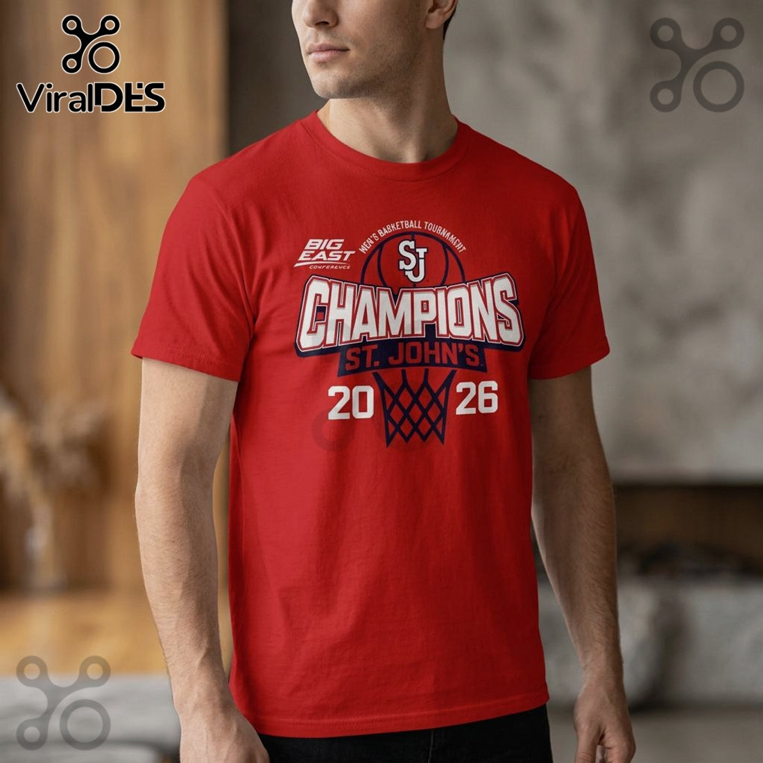 St. John’s Champions 2026 Basketball Tournament Graphic T-Shirt