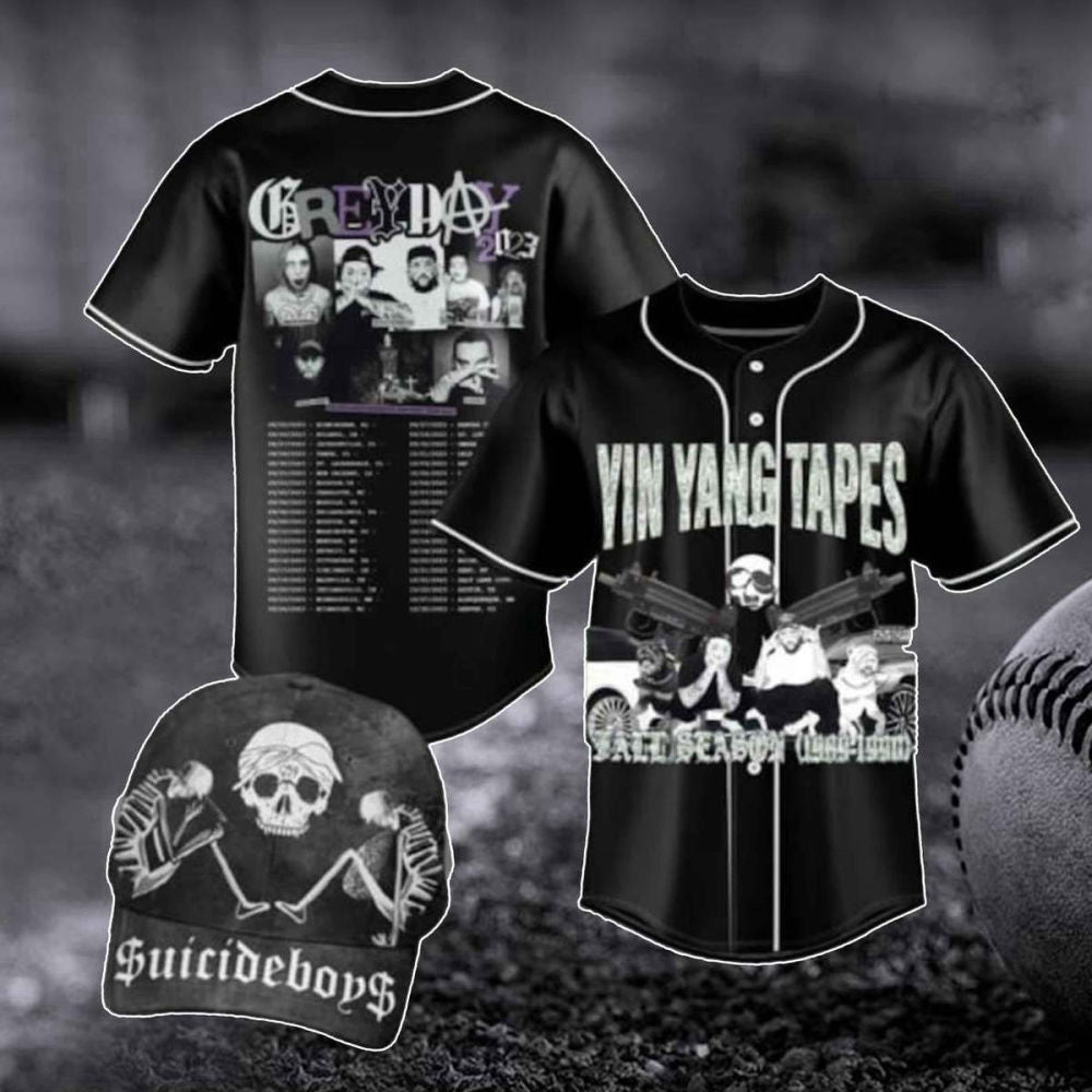 Sui cideboys 2023 Tour Baseball Jersey & Grey Day Shirt: Rap Hip Hop Merch Concert Tee Gift For Fan - Aopprinter