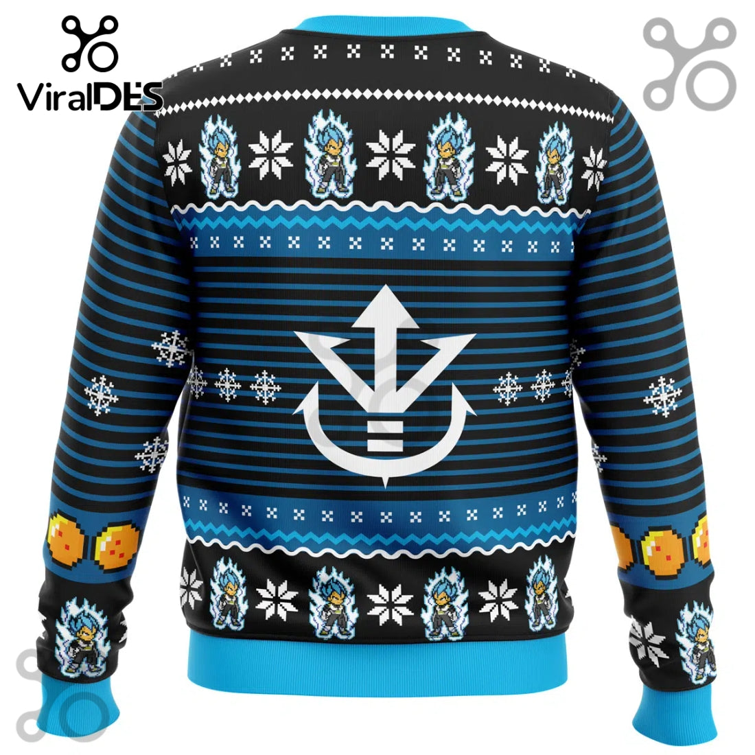 Super Saiyan Blue Vegeta Ugly Sweater 2025