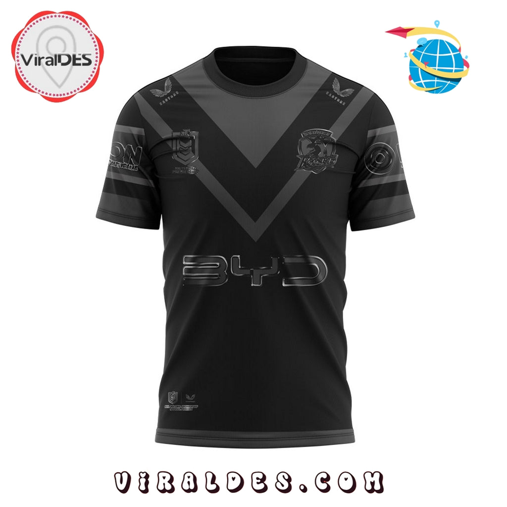 Sydney Roosters Back In Black Limited Edition Hoodie