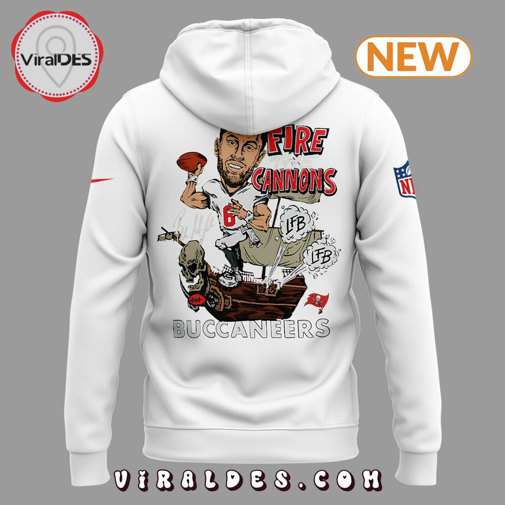 Tampa Bay Buccaneers 2024 Fire the Cannons Hoodie, Cap