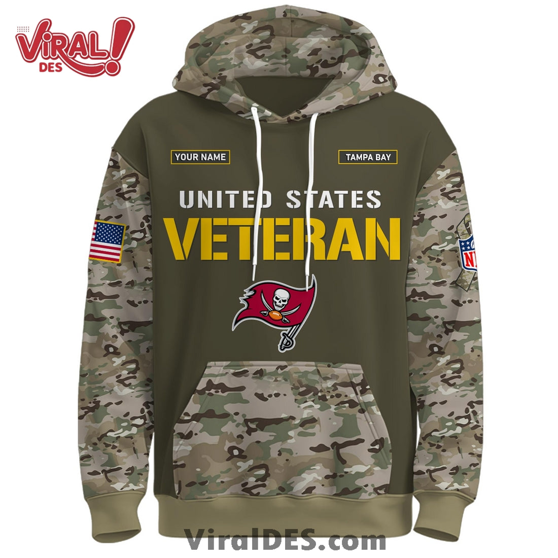 Tampa Bay Buccaneers 2025 Salute to Service Hoodie, Long Pants