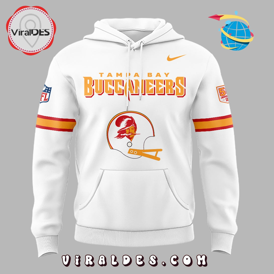 Tampa Bay Buccaneers 50th Season 2025 Hoodie, Long Pants