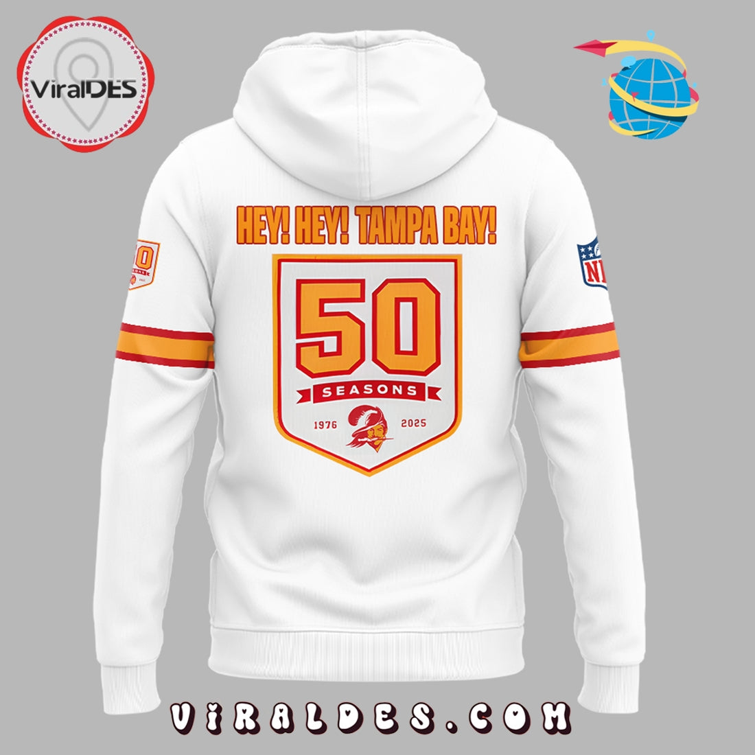 Tampa Bay Buccaneers 50th Season 2025 Hoodie, Long Pants