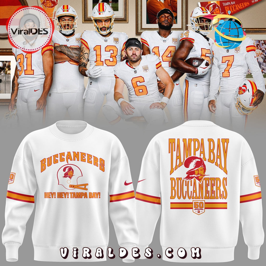 Tampa Bay Buccaneers 50th Season Essential Hoodie