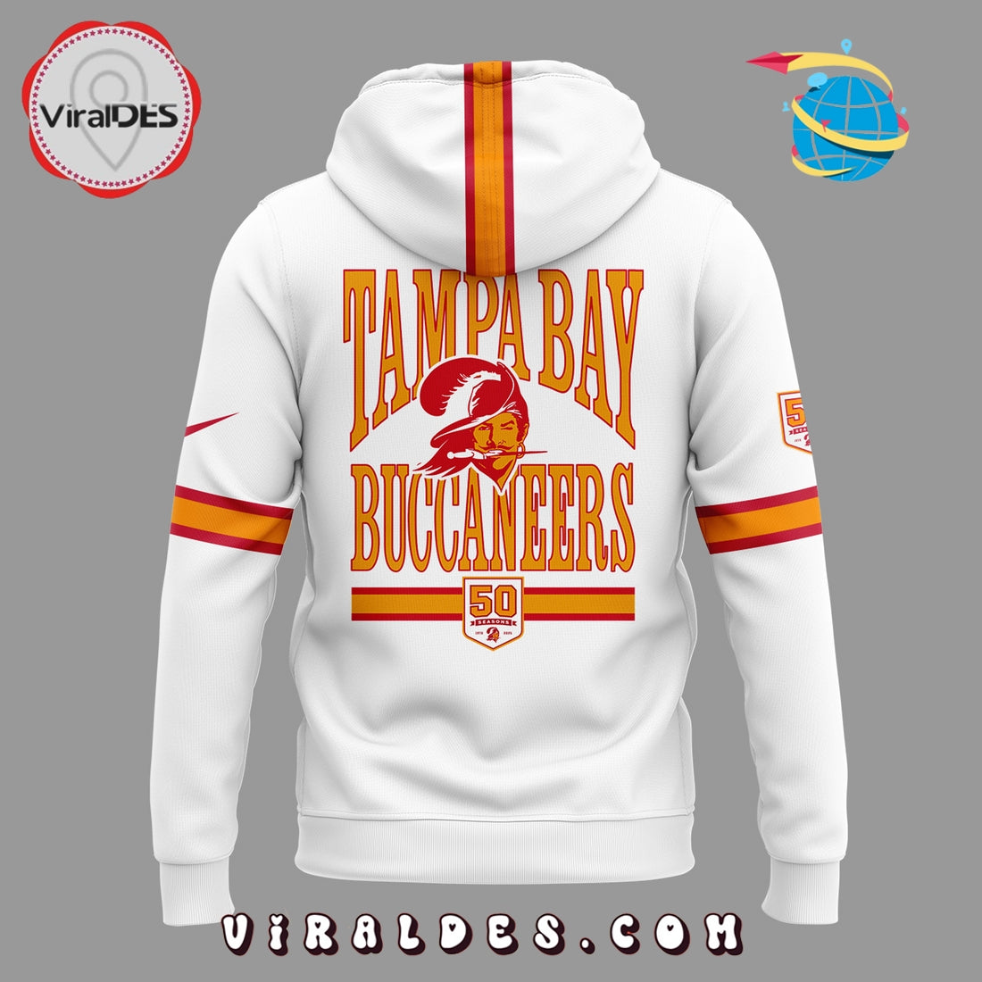 Tampa Bay Buccaneers 50th Season Essential Hoodie
