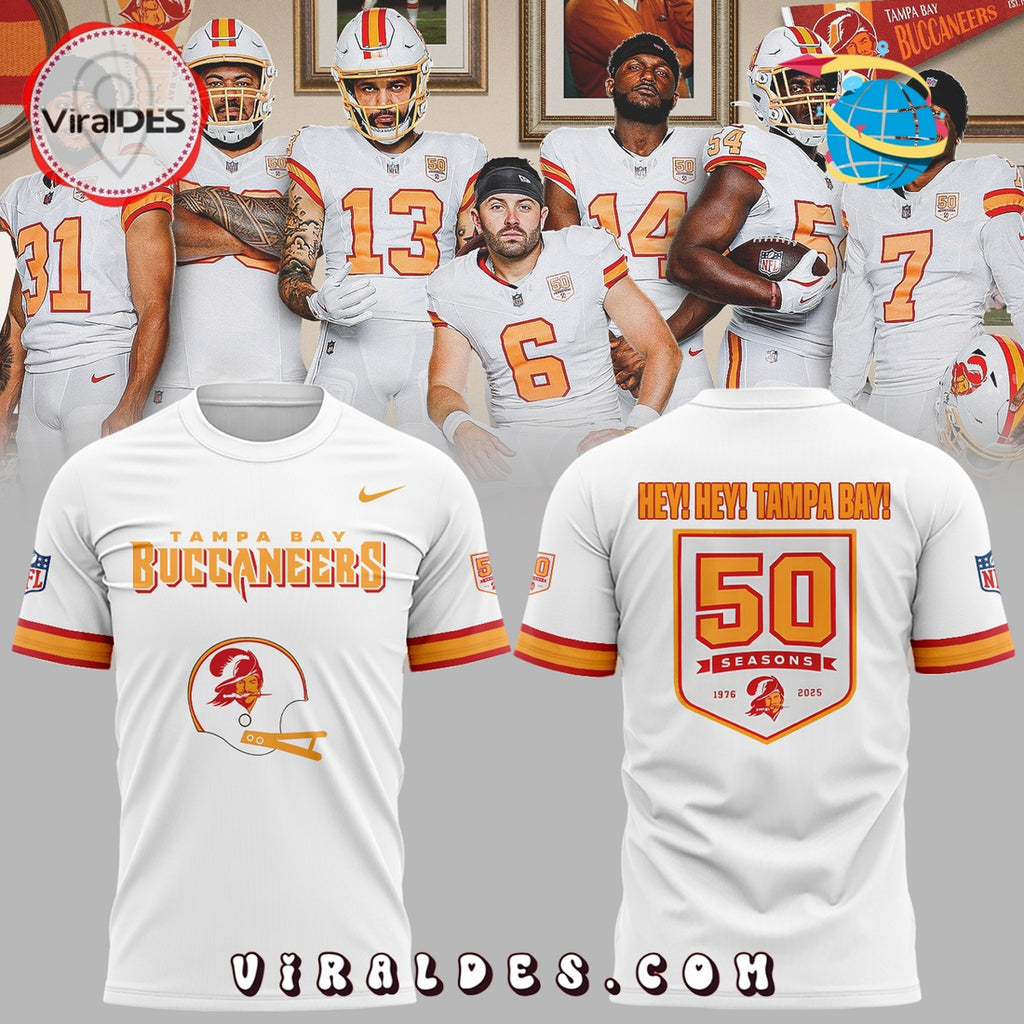 Tampa Bay Buccaneers 50th Season Hoodie 2025