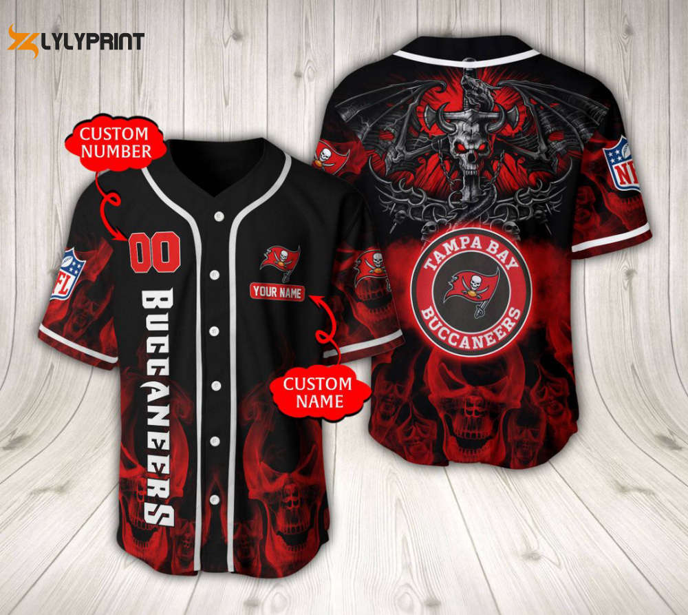 Tampa Bay Buccaneers Baseball Jersey Custom Name And Number Gift For Men Women - lylyprint.com T-Shirts,... (Image 1)