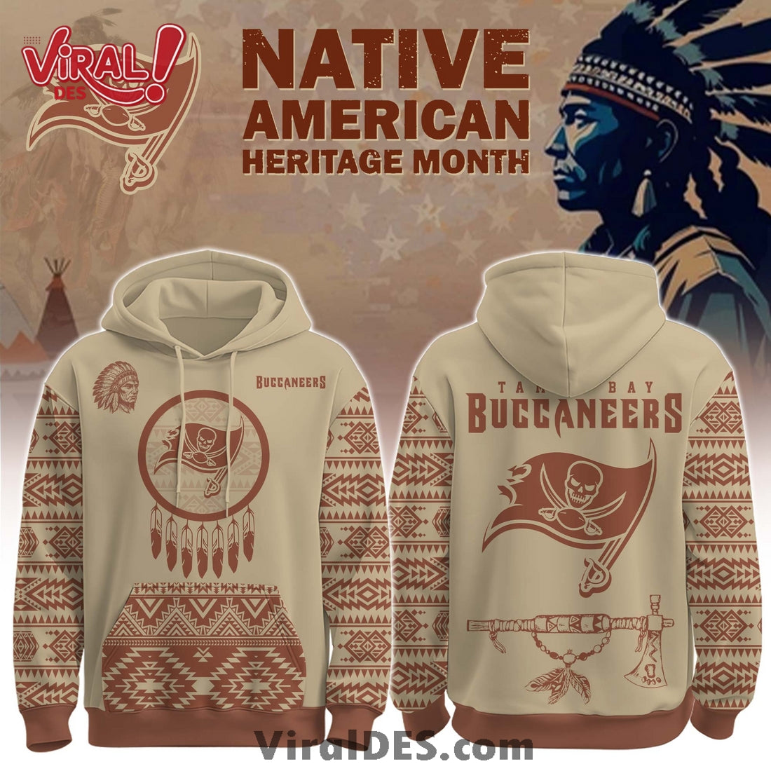 Tampa Bay Buccaneers Native American Heritage Month Hoodie, Long Pants
