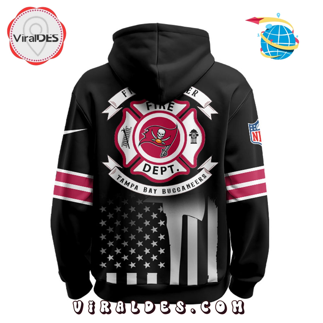 Tampa Bay Buccaneers x Firefighter Appreciation Night Game Hoodie 2025