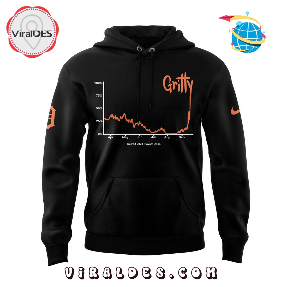 Tarik Skubal x Detroit Tigers Gritty Black Hoodie