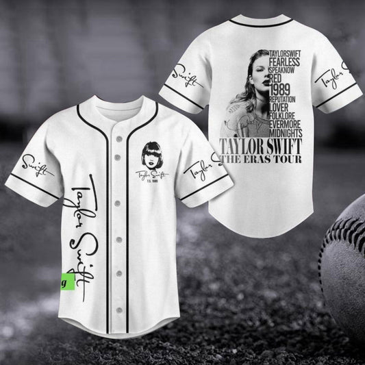 Taylor Swift Eras Tour Baseball Jersey: Swiftie Albums Shirt Concert 2023 Merch - Perfect Gift for Fans! - Aopprinter