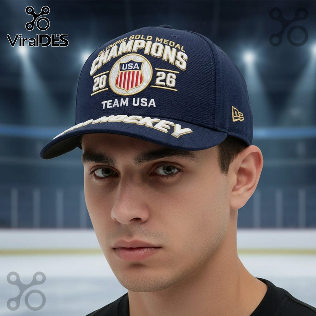 Team USA Hockey 2026 Olympic Gold Medal Champions Premium Hat