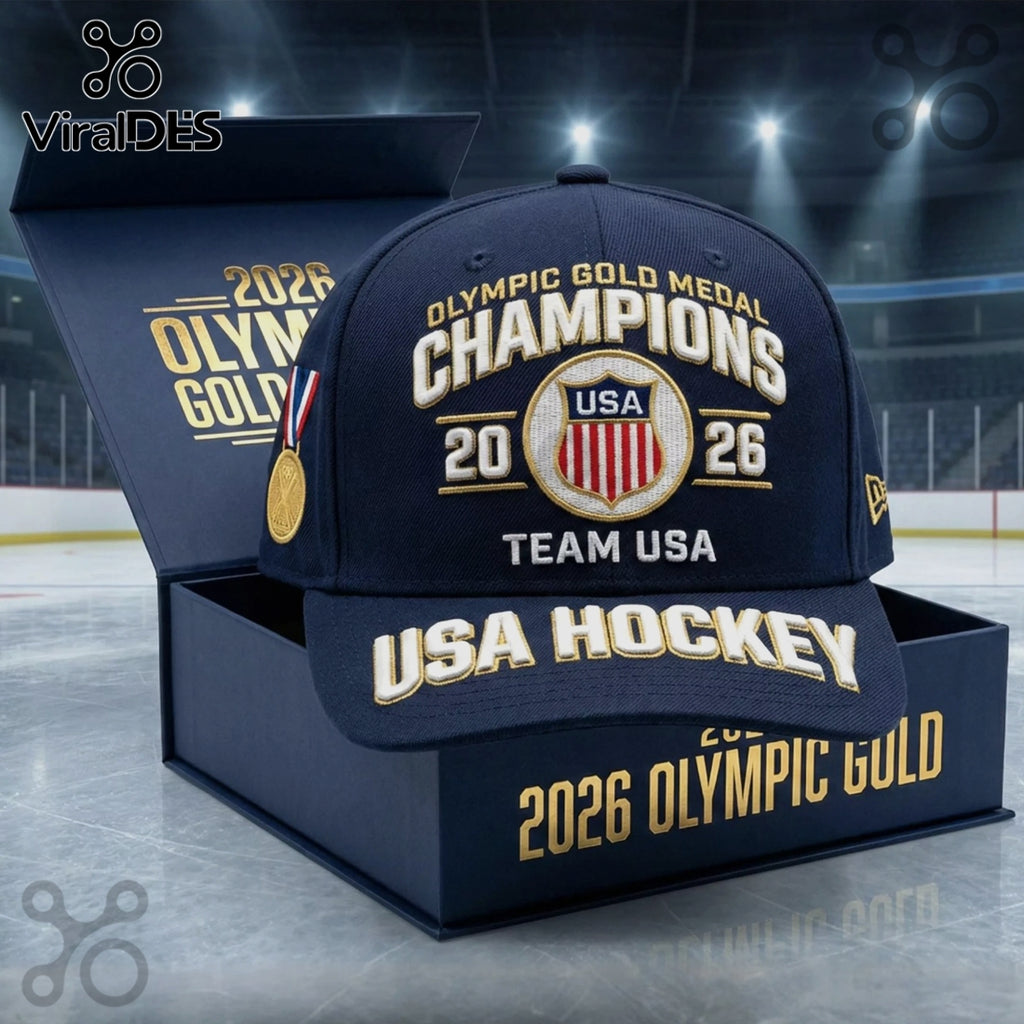 Team USA Hockey 2026 Olympic Gold Medal Champions Premium Hat