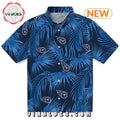 Tennessee Titans Leafy Palms Hawaiian Shirt