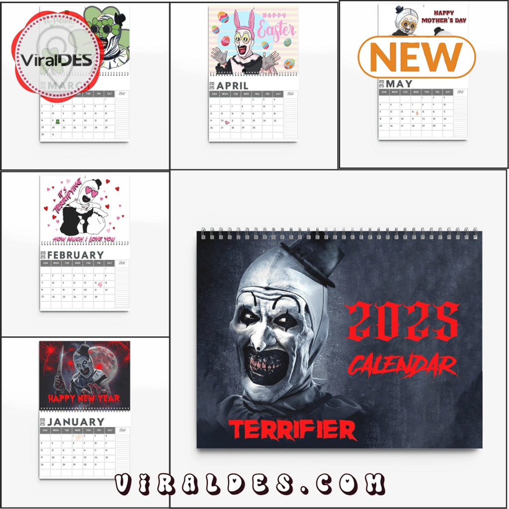 Terrifier Happy New Year 2025 Calendar