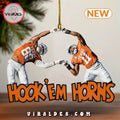 Texas Longhorns Football Hook ’em Horns Ornaments