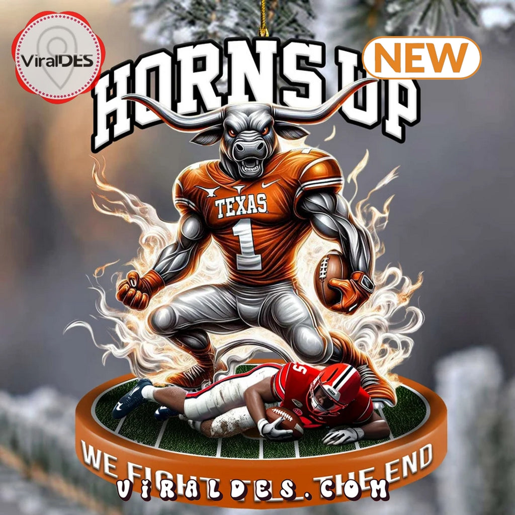 Texas Longhorns Horns up Ornaments