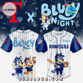 Texas Rangers MLB Bluey And Bingo 2025 Baseball Jersey