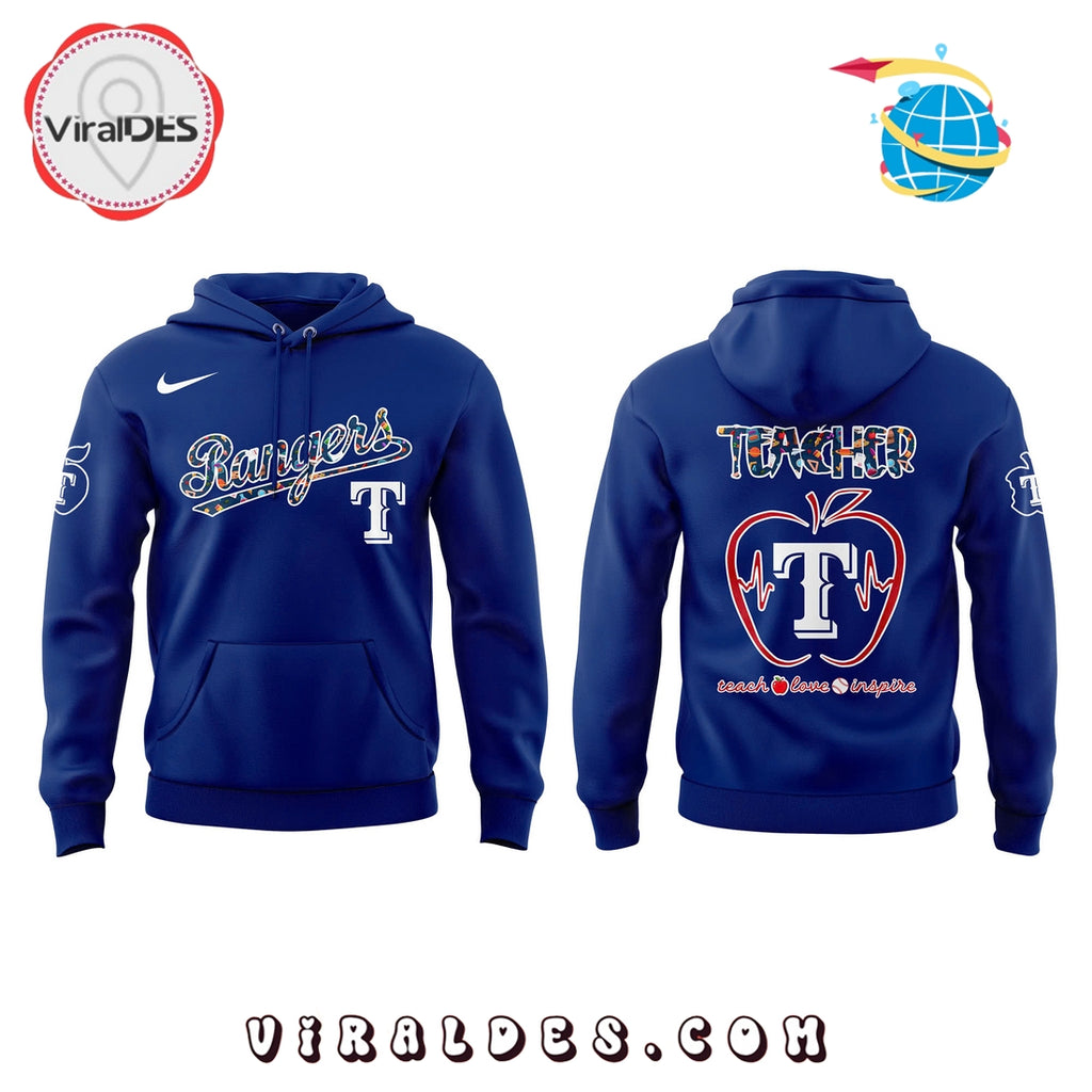 Texas Rangers MLB Teacher Night 2025 Hoodie