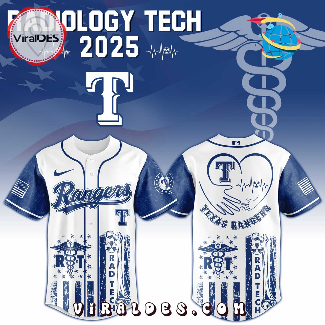 Texas Rangers MLB x Radiology Tech Night 2025 Jersey